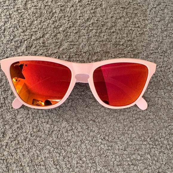 Oakley Kids Sunglasses - Pink Frame with Red Lenses - Picture 1 of 4